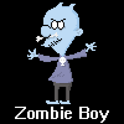 Pixely Zombie Boy by Drewvis